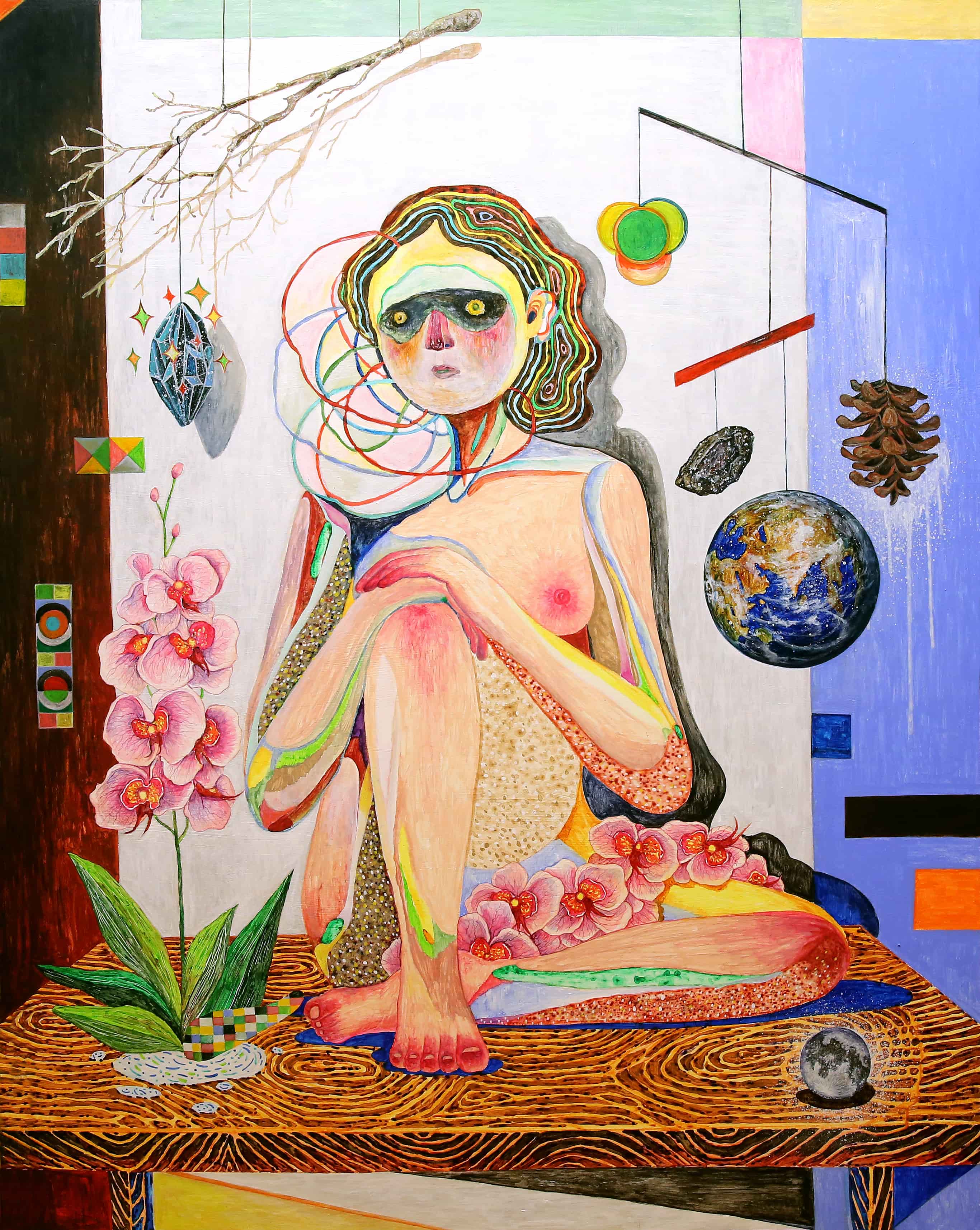 정물 인간_117x91cm_종이(나무패널) 위에 과슈, 아크릴_2019.jpg