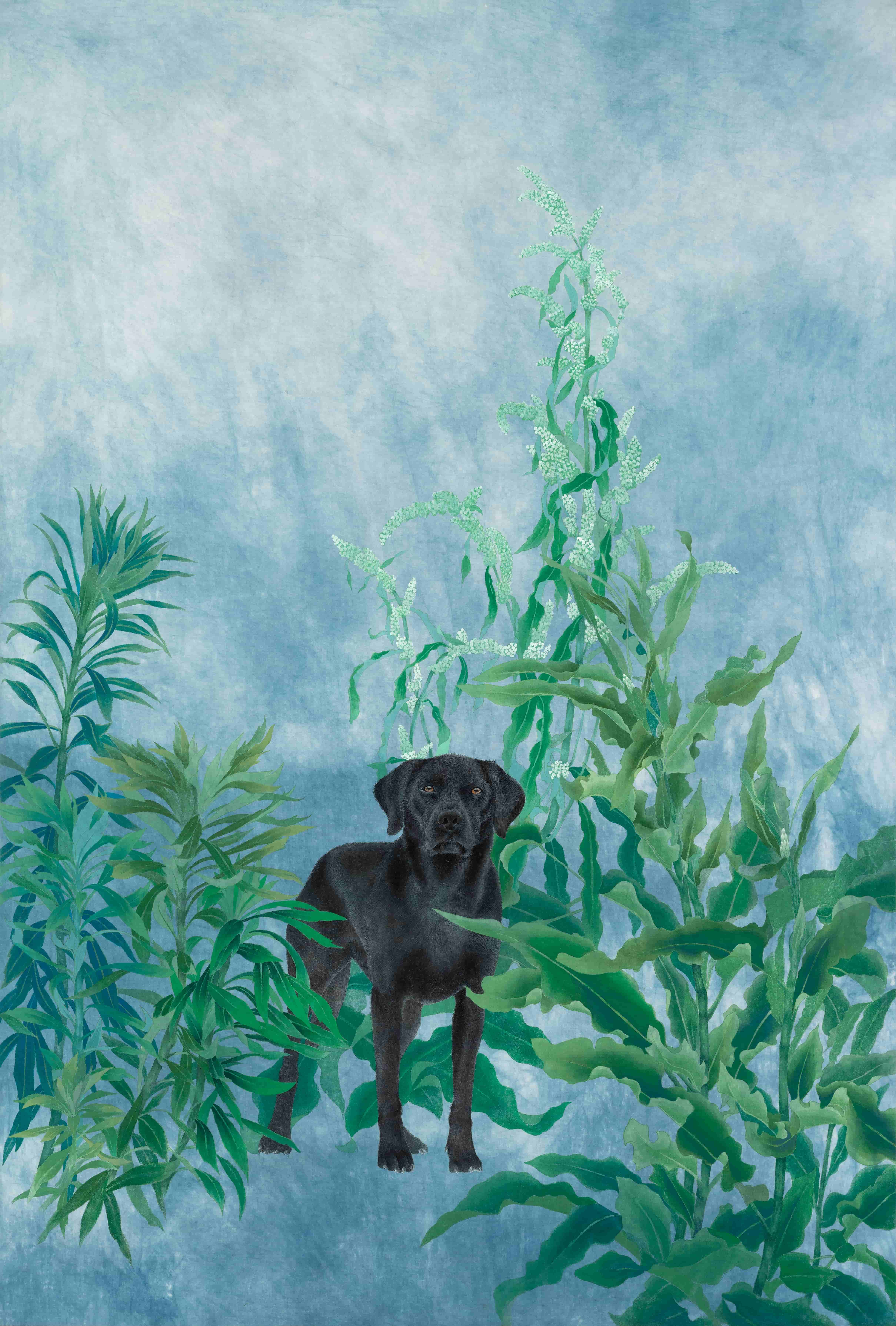 응시(20-1)_193.9×130.3cm_광목에 채색_2020.jpg