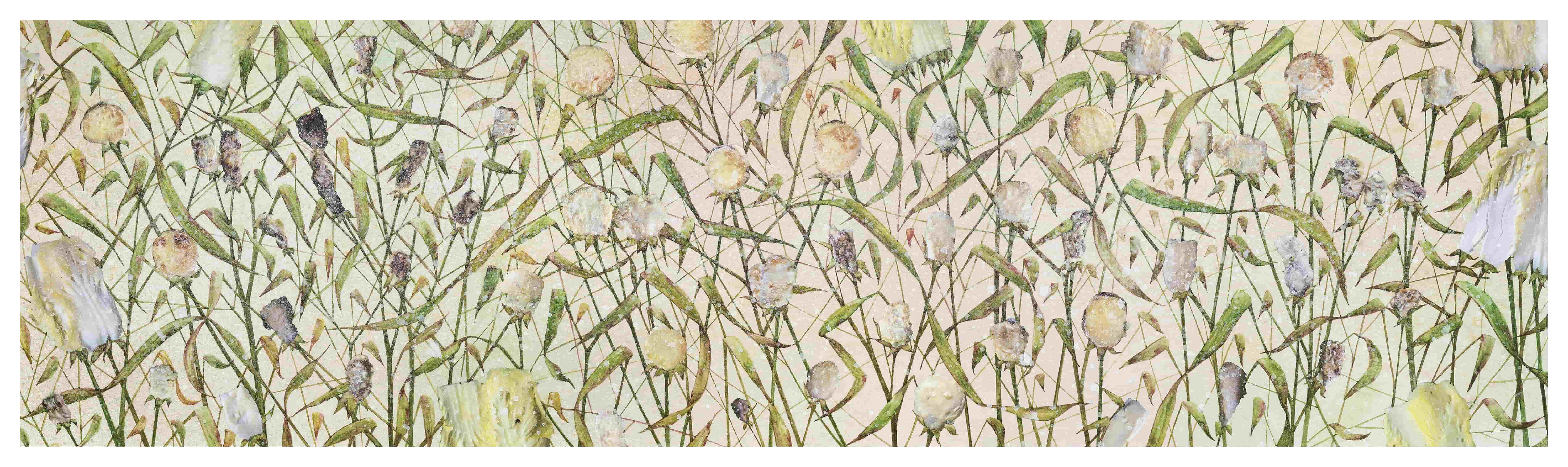 아는 숲2_50x145cm_장지 위에 콜라쥬, 수채화, 과슈_2019.jpg