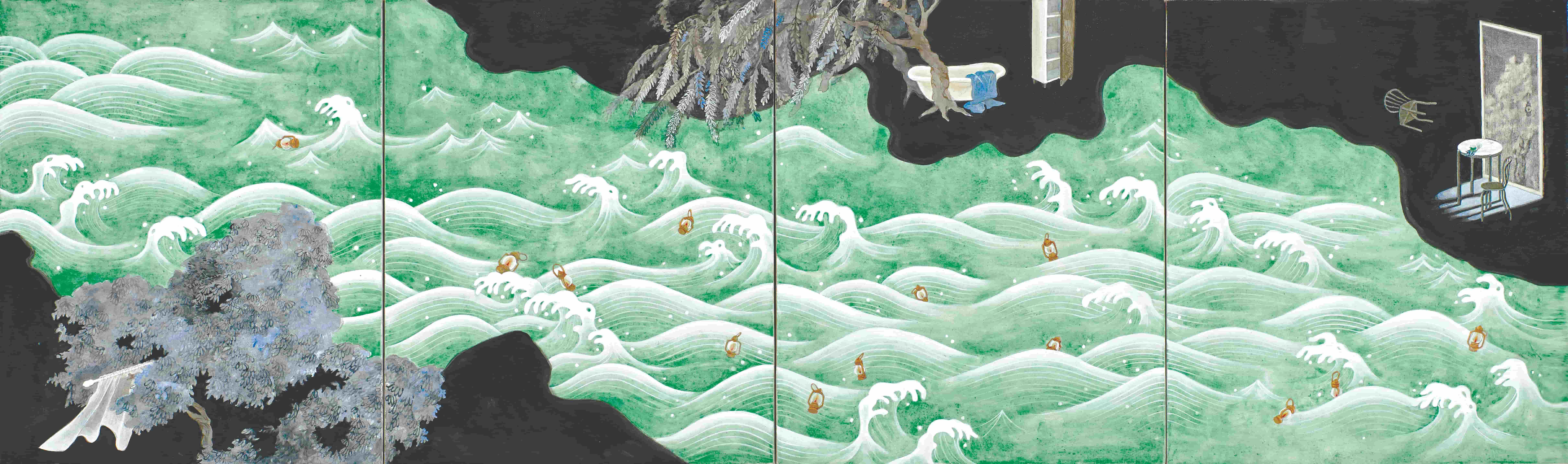 속내_45.5×152cm_린넨에 석채_2019.jpg