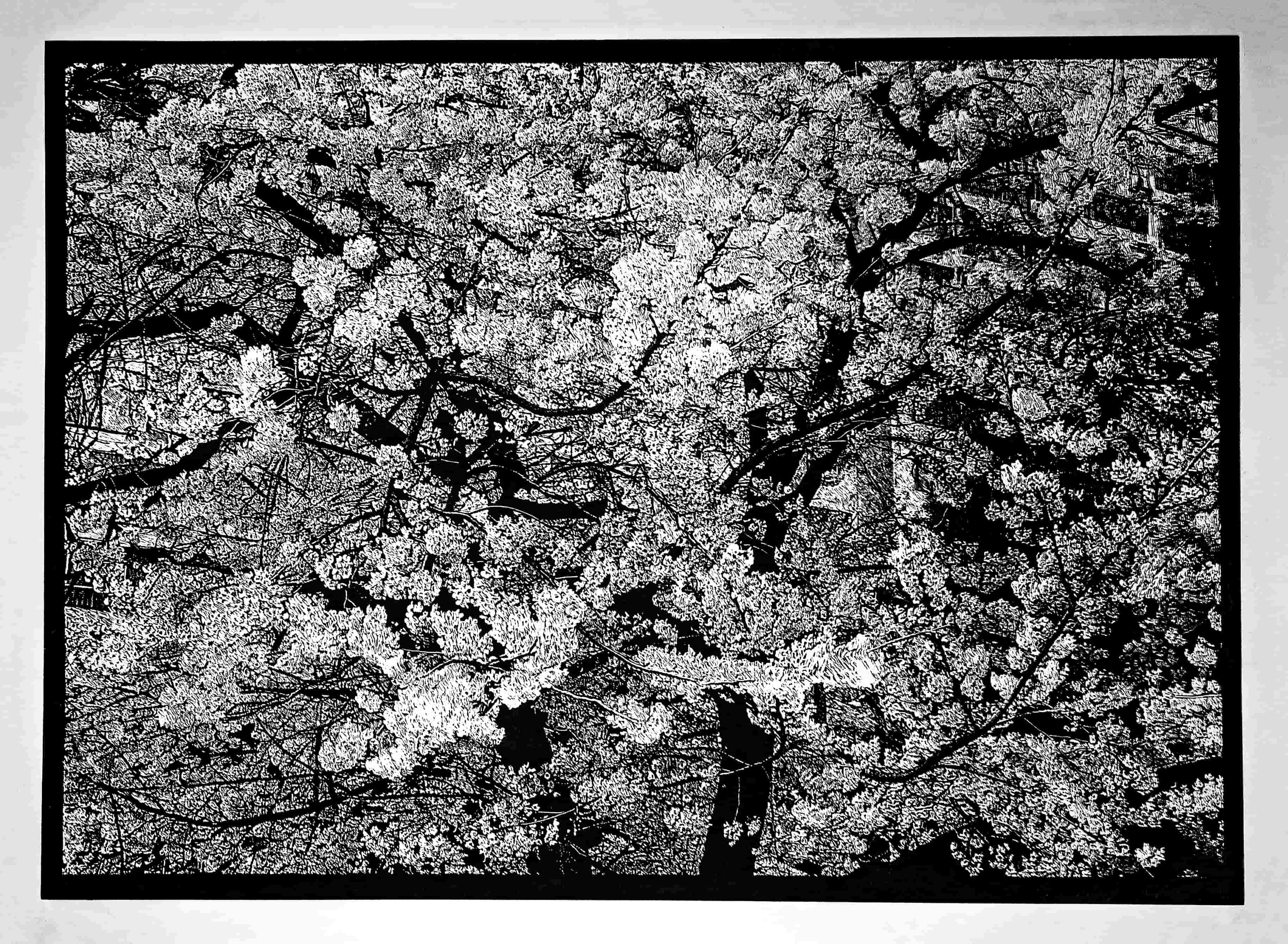 벚꽃나무 No.2(진주아파트)_88x122cm_한지에 목판화_2020.jpg