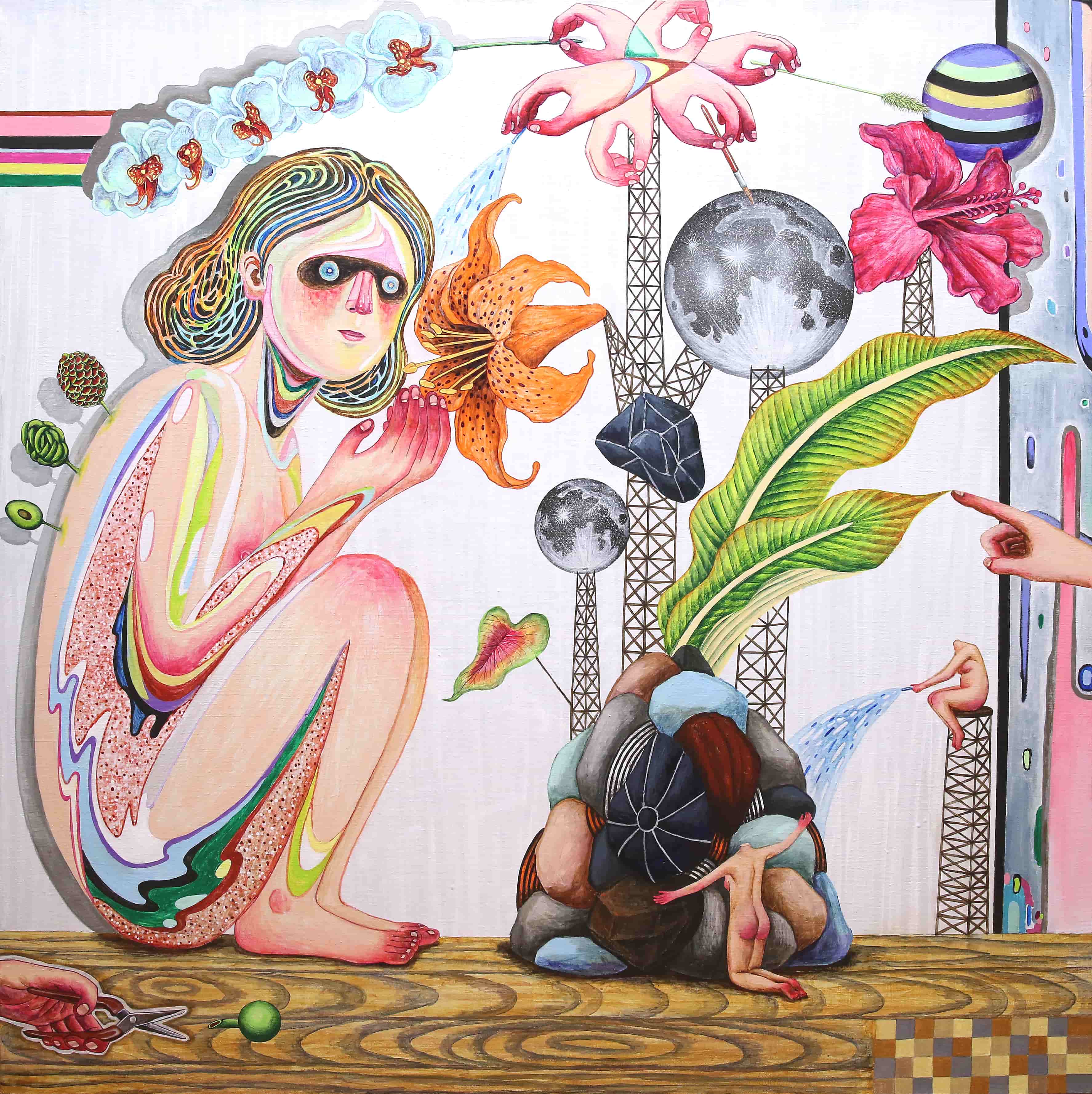 The Gardener_112×112cm_캔버스 위에 과슈, 아크릴_2020.jpg